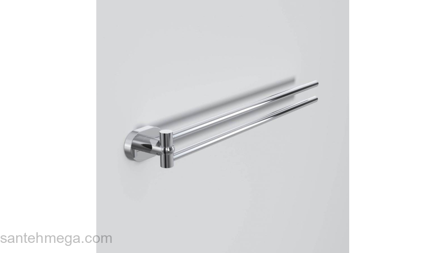 Двойная вешалка-вертушка для полотенец, 35 см AM.PM Sense A7432600 для ванной комнаты. Фото