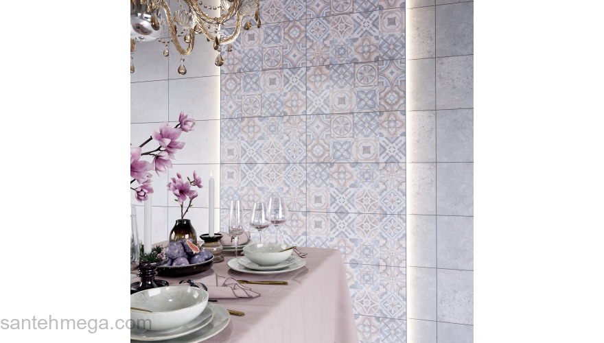 Керамин Керамический гранит Портланд 1 300х600 светло-серый. Фото