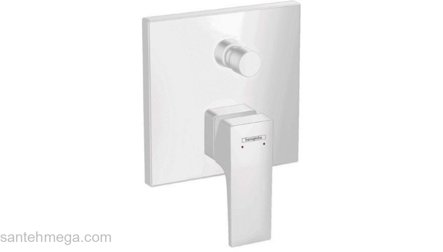 Смеситель для ванны Hansgrohe Metropol 32545700 матовый белый. Фото