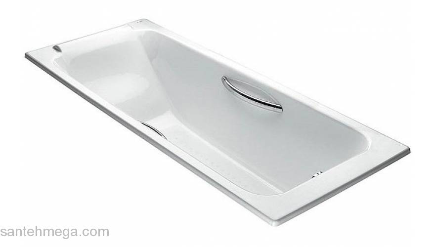 Ванна чугунная с отверстиями для ручек JACOB DELAFON Parallel 150х70 E2949-00. Фото