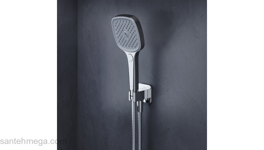 Выход для душа с держателем латунь хром Slide ID SLI60CBi62. Фото