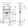 Монтажный элемент для умывальника GEBERIT Duofix 111.490.00.1. Фото