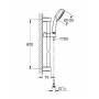 Душевой гарнитур GROHE New Tempesta Cosmopolitan 2757810E. Фото