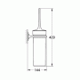 Туалетный ершик GROHE Ondus 40380KS0 для ванной комнаты. Фото