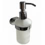 Дозатор для жидкого мыла матовое стекло сплав металлов Solomon Milardo SOLSMG0M46 для ванной комнаты. Фото