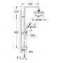 GROHE 27399000 NTempRustic Душ.система с переключателем. Фото