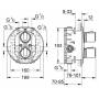 Смеситель термостатический для душа GROHE Grohtherm 2000 19355001 (внешняя часть). Фото