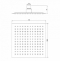 Душевая насадка верхняя квадратная IDDIS 00630SSi64. Фото