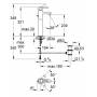 Смеситель для раковины GROHE Quadra 32633000. Фото