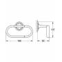 Бумагодержатель GROHE Ondus 40377000 для ванной комнаты. Фото