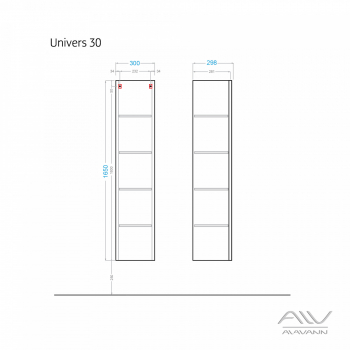 Шкаф-пенал ALAVANN Univers 30. Фото