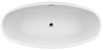 Ванна акриловая Azario CRANSTON 1700x800x580, свободностоящая, в комплекте с сифоном и металлической рамой, белая CRA17080. Фото