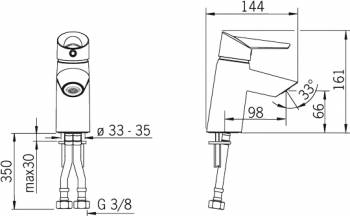 Смеситель ORAS Optima для раковины 2710F. Фото