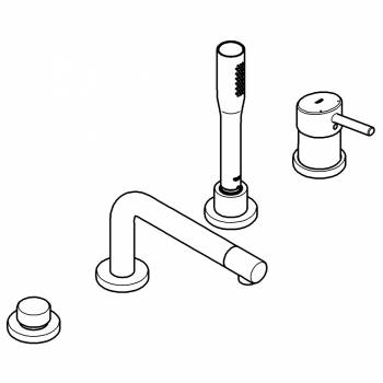 Cмеситель для ванны GROHE Concetto New 19576001. Фото