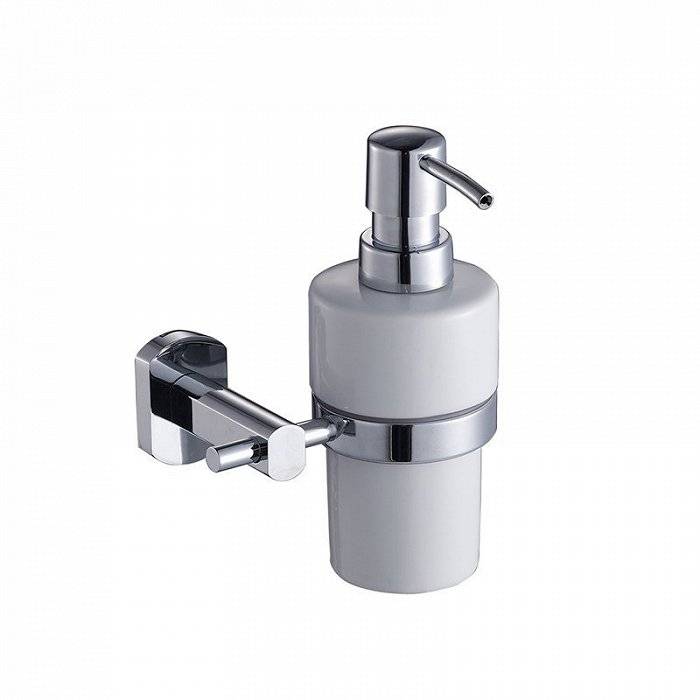 Дозатор для жидкого мыла латунь керамика Tasman Milardo T091MI для ванной комнаты. Фото
