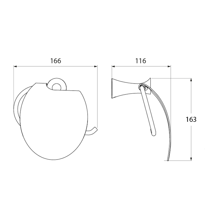 Бумагодержатель с крышкой IDDIS Vico VICSBC0I43 для ванной комнаты. Фото