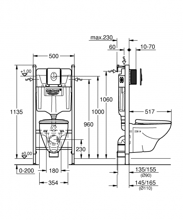 Комплект GROHE Solido Lecico 39192000 (4 в 1). Фото