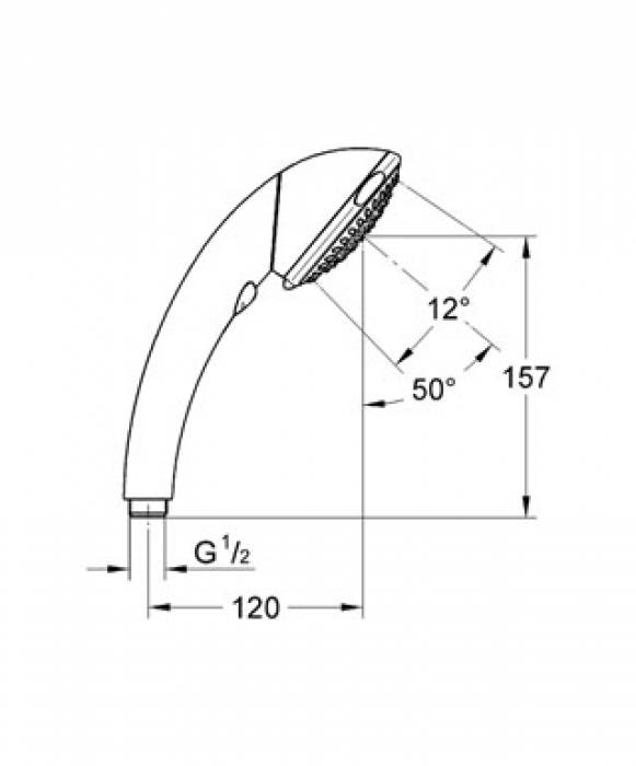 Ручной душ GROHE Trio Movario 28390000. Фото