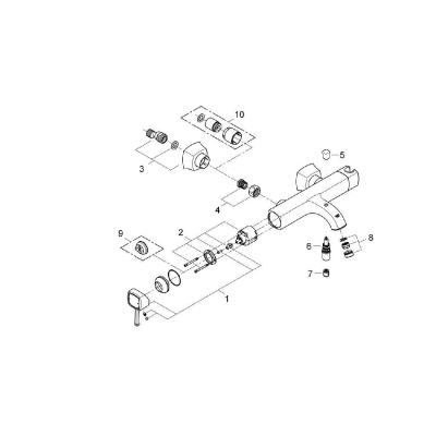 Смеситель для ванны GROHE Grandera 23317IG0. Фото