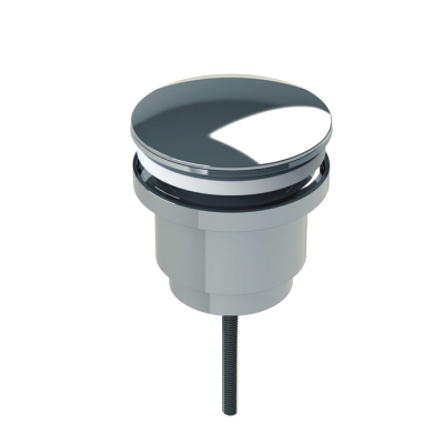 Выпуск для умывальника полуавтоматический универсальный "Snap-Up" 2 крышки d=1 1/4" 001 Сhrome IDDIS 001SB00i88. Фото