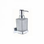 Дозатор для жидкого мыла латунь стекло Bering Milardo BE091MI для ванной комнаты. Фото